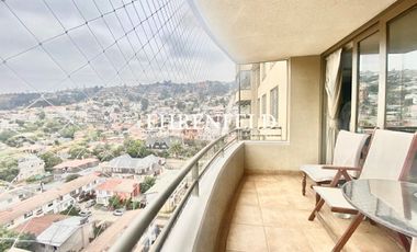Chorrillos, Viña del Mar. Departamento de 110 m2.
