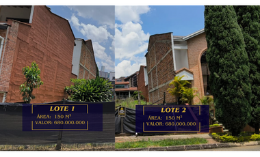 Se Venden Lotes unidad cerrada en Sabaneta parte baja