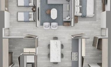 Departamento en Venta en Be Grand del Valle, Benito Juárez