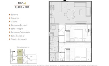 PREVENTA DEPARTAMENTO, 2 RECÁMARAS, 2 BAÑOS, PORTALES, BENITO JUAREZ, CDMX