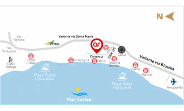 Apartaestudio en cesión de derechos Reserva del Mar Bello Horizonte