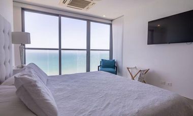 Apartamento Bocagrande vista al mar y centro amurallado