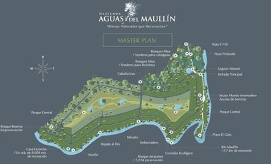 Preciosa parcela de 5.000 m2 con 50 metros de orilla de Río Maullín