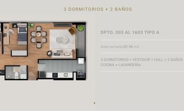 Departamento DPTO. DE 2 DORMITORIOS EN CAMINOS DE INCA -SURCO