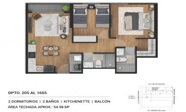 DPTO. DE 2 DORMITORIOS EN CAMINOS DE INCA -SURCO