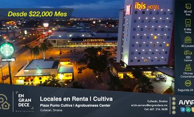 Locales Comerciales en Renta Plaza Punto Cultiva Agribusiness Center, 200 Cajones de Estacionamiento, Hotel Ibis, Starbucks, Bancos, Alto Flujo vial.