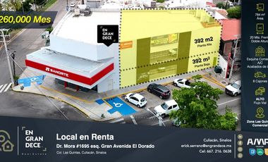 Local Comercial en Renta Culiacan, Las Quintas En Esquina Av. Dr Mora y El Dorado