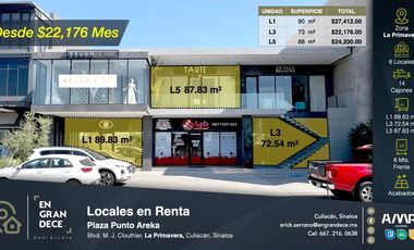 Local Comercial en Renta en Plaza Punto Areka - Zona La Primavera