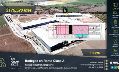 Bodegas Clase A en Renta en Parque Industrial Aeropuerto