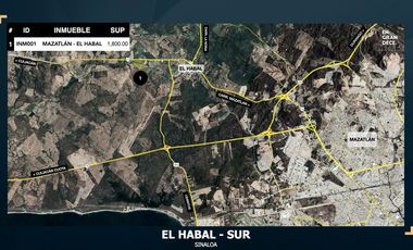 Terreno en Renta en El Habal, Mazatlán, Sinaloa, en la entreada a Mazatlán VIC.INM001