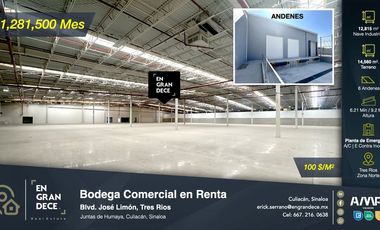 Bodega Industrial en Renta Culiacan Tres Rios Ultima Milla