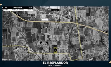 Terreno en Venta ideal para desarrollo industrial, agrícola en el Resplandor, León Gto. VIC.INM208