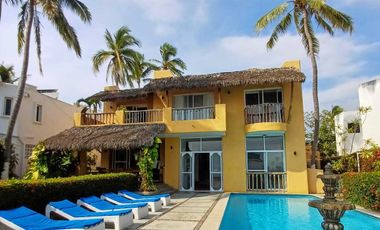 Manzanillo, Colima, Club Santiago Hermosa Casa Amueblada a Pie de Playa