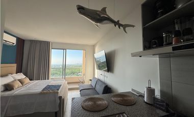 Renta Apartamento Amoblado - Un solo ambiente - Santa Marta con playa
