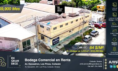 Bodega en Renta Culiacán Sinaloa Los Pinos Palacio de Gobierno VIC.INM117