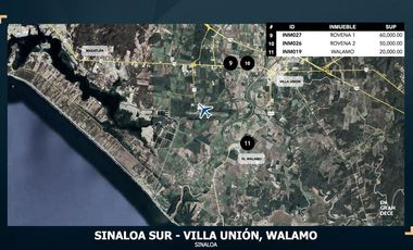 Terreno Comercial en Renta en El Walamo, Sinaloa VIC.INM019