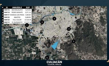 Terreno en Renta en El Diez, Ejido El Quemadito en Culiacán Sinaloa VIC.INM119