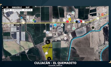 Terreno en Renta en El Diez, Ejido El Quemadito en Culiacán Sinaloa VIC.INM119