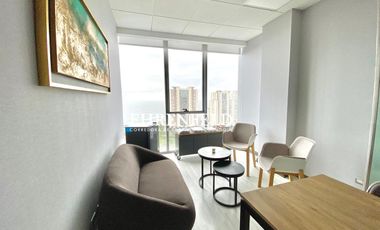 Concón, Boulevard Montemar. Oficina amoblada de 27 m2 vista al mar.