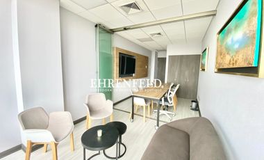 Concón, Boulevard Montemar. Oficina amoblada de 27 m2 vista al mar.