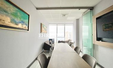 Concón, Boulevard Montemar. Oficina amoblada de 27 m2 vista al mar.