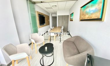 Concón, Boulevard Montemar. Oficina amoblada de 27 m2 vista al mar.