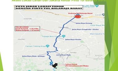 Jual Cepat Murah Tanah Di Jalan Raya Maja Kabupaten Lebak Banten