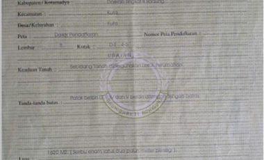 TANAH 1620M2 SIAP BANGUN DI NAKULA BARAT