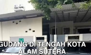 sewa / jual gudang office masuk tronton di alam sutera, tangsel