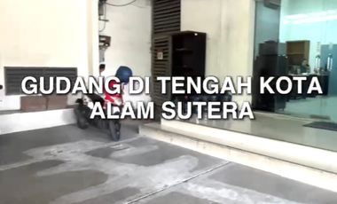 sewa / jual gudang office masuk tronton di alam sutera, tangsel