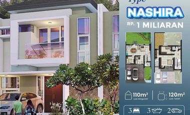 Dijual Townhouse tipe Nashira 110/120. Tersedia tipe lainnya