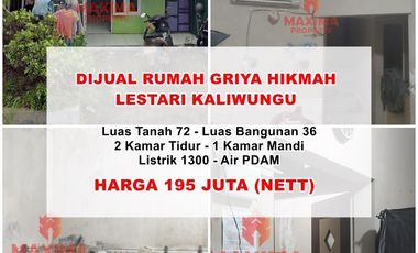 Di jual rumah di kaliwungu griya hikmah lestari komersil