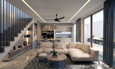 Leasehold - Stylish Tropical Living Villa with Pool in Tumbak Bayuh, Canggu, Bali