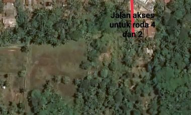 Jual Tanah kebun seluas 2100 M2 dekat Puskesmas Pangandaran