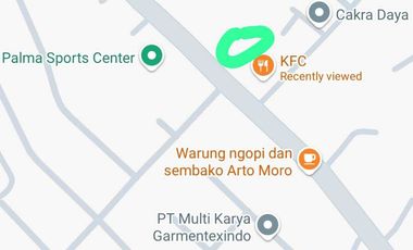 Disewakan Tanah Kosong Pinggir Jalan Raya Dadap Kosambi, Tangerang