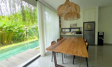 SHM 5,5 Milliar Rumah Style Villa di Renon dengan View Sawah