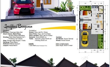 Jual Rumah Baru 425 Juta di KUDU - SOLOBARU Type 40/75
