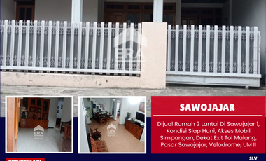 Dijual Rumah 2 Lantai Di Sawojajar 1, Kondisi Siap Huni