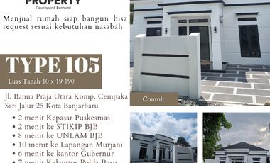 Rumah modern minimalis dekat Kantor Gubernur