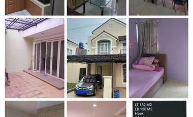 Sewa rumah karawaci luas cluster elit furnish lengkap