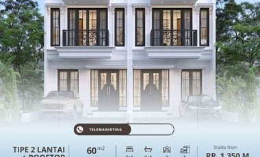 Rumah Exclusive Bergaya American Classic Dalam Komplek Di Tanah Baru,