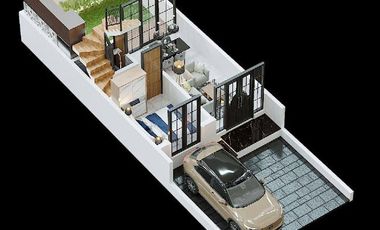 Rumah Exclusive Bergaya American Classic Dalam Komplek Di Tanah Baru,