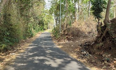 Tanah poros jalan aspal dekat pemukiman, Junrejo Batu