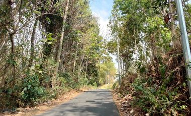 Tanah poros jalan aspal dekat pemukiman, Junrejo Batu