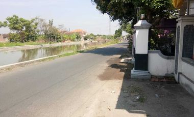 Rumah Usaha Nol Jalan Aspal Desa Lokasi Terungkulon Krian Sidoarjo
