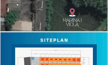 marina villa privat pool furnished lengkap