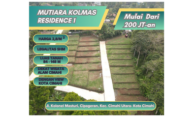 Tanah Kavling murah dengan view city light Kota Bandung