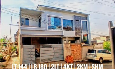 Dijual rumah baru dua lantai siap huni strategis di kota