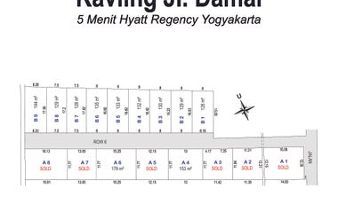 Tanah Kavling di Lingkungan Homestay, Kavling Jl. Damai