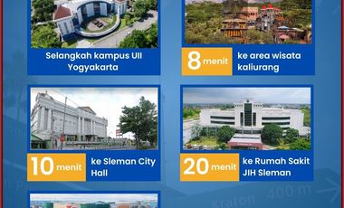 Rumah kost  Ngaglik IMB-SHM Barat Kampus Ull